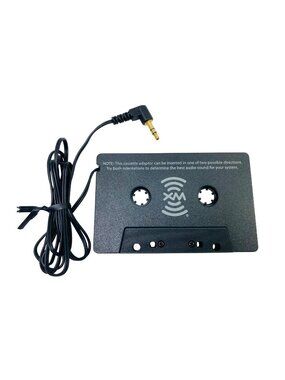 XM Cassette Adapter Tape Player AUX Cable Black Universal Car Audio Input